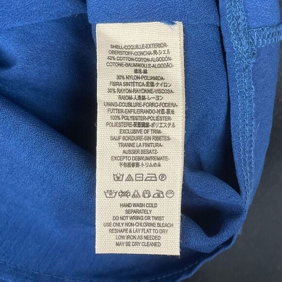 Free People Blue Lace Eyelet Mini A-Line Dress - Women’s M - Picture 6 of 8